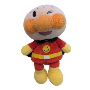 Anpanman Winking Plush Toy Red Yellow Superhero Stuffed Animal Small